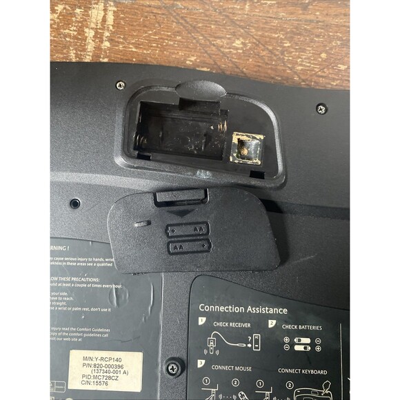 Genuine VTG Logitech Cordless Computer Keyboard Model Y-RCP140 No Receiver USED - Picture 14 of 16